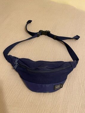 PORTER Navy Men’s Waist Bag - Compact Everyday Sling